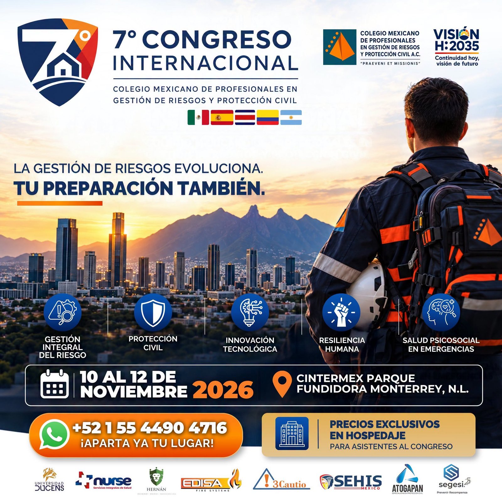 Monterrey recibe el 7.º Congreso Internacional de Gestión de Riesgos y Protección Civil